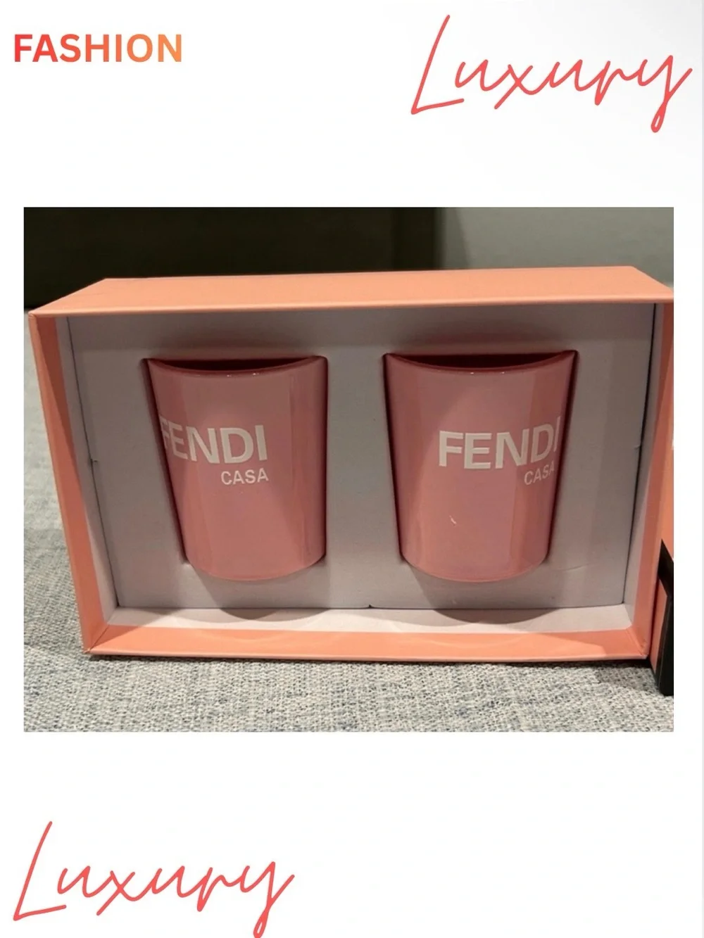 CANDLE SET: 2 Piece Casa Pink, NIB